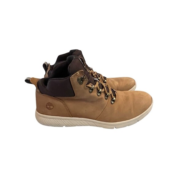 Timberland Mens Tan Boltero Mid Hiker Lace Up Nubuck Hiking Boots Size 11 US - Picture 3 of 10